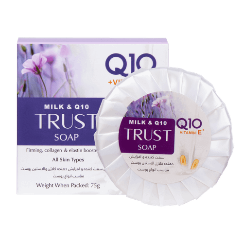 صابون شیر و Q10 تراست (۷۵ گرم)