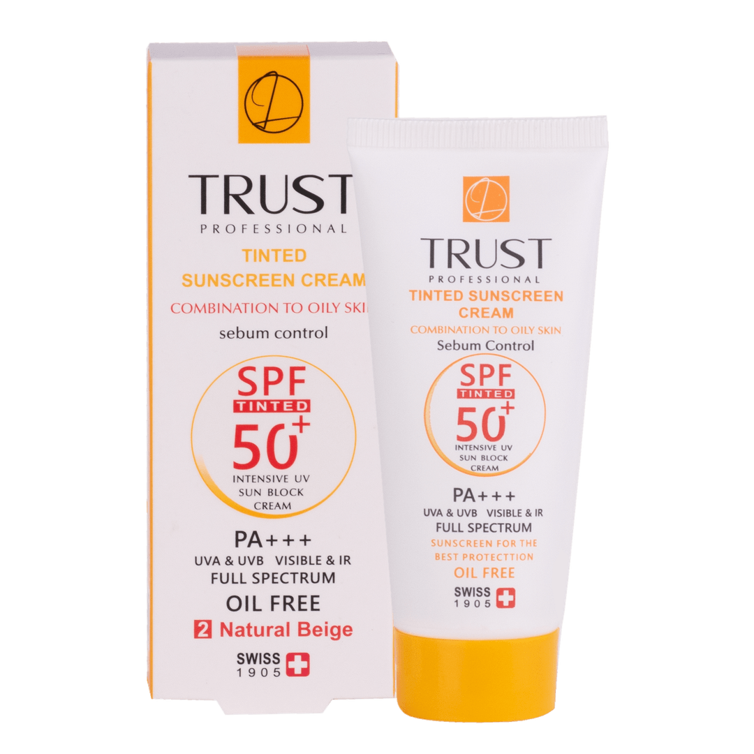 کرم ضد آفتاب رنگی و کنترل چربی تراست بژ طبیعی (پوست مختلط تا چرب) (۴۰ میل)