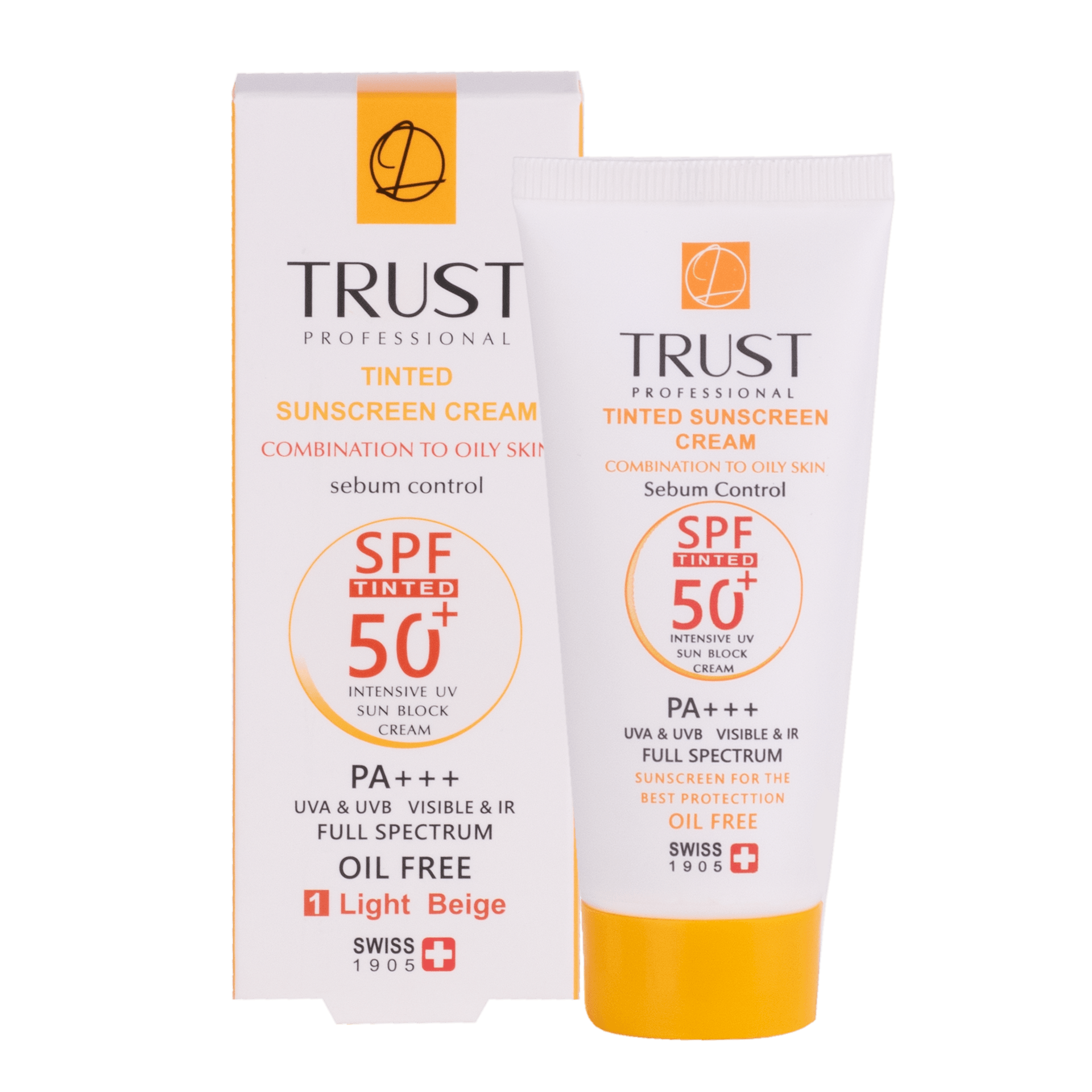 کرم ضد آفتاب رنگی و کنترل چربی تراست بژ روشن (پوست مختلط تا چرب) (۴۰ میل)